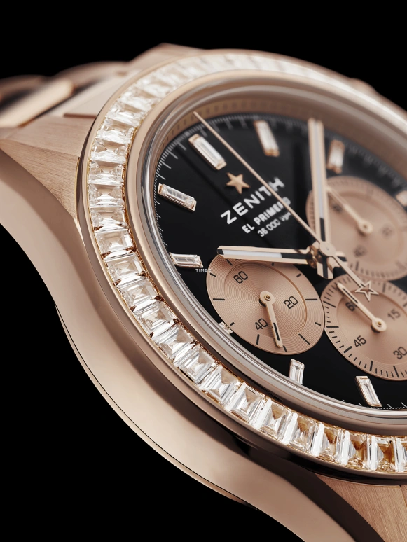 Zenith,Chronomaster Sport 41mm,41mm,Rose Gold,Black,Automatic,Chronograph,Day,22,22.3102.360021.M3100