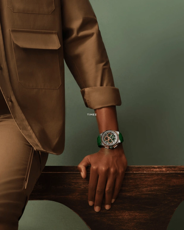 Zenith,Defy Extreme 45mm,45mm,Titanium,Tiger's eye,Green,Orange,Automatic,Chronograph,Power Reserve Indicator,95,95.9202.9004/26.I001