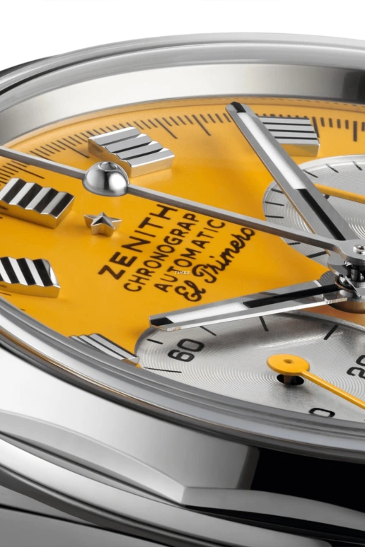 Zenith,Defy 37mm,37mm,Stainless Steel,Yellow,Automatic,Chronograph,Day,03,03.A780.400-1/65.M3642