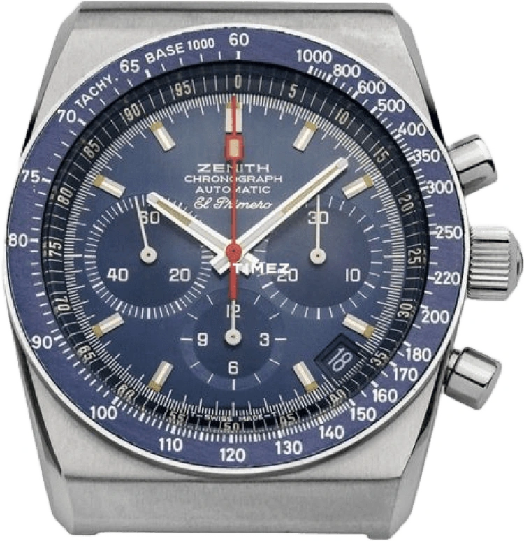 Zenith,Icons 38mm,38mm,Stainless Steel,Blue,Automatic,Chronograph,Day,01,01.0140.415