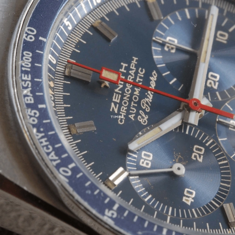 Zenith,Icons 38mm,38mm,Stainless Steel,Blue,Automatic,Chronograph,Day,01,01.0140.415