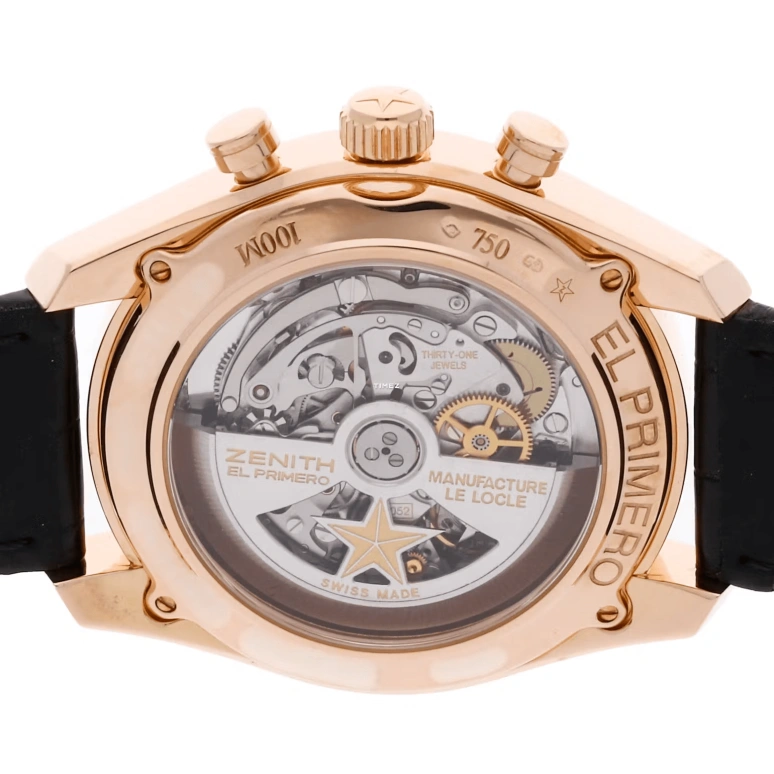 Zenith,El Primero 42mm,42mm,Rose Gold,Silver,Automatic,Chronograph,Day,18,18.2040.4052/21.C496