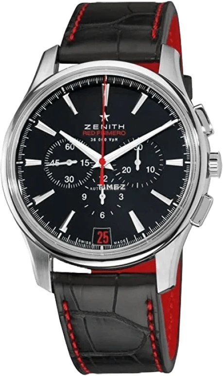 Zenith,El Primero 42mm,42mm,Stainless Steel,Black,Automatic,Chronograph,Day,03,03.2115.400/51.C703
