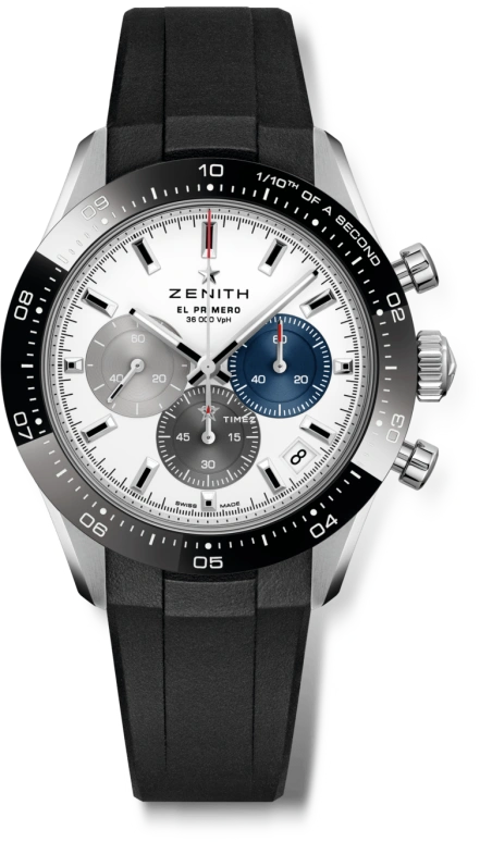 Zenith,Chronomaster Sport 41mm,41mm,Stainless Steel,White,Automatic,Chronograph,Day,03,03.3100.3600/69.R951