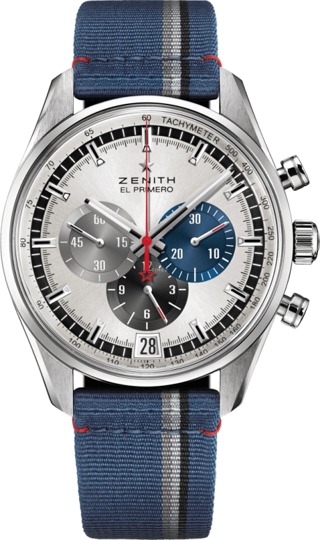 Zenith,El Primero 42mm,42mm,Stainless Steel,Silver,Automatic,Chronograph,Day,03,03.2040.400/69.C802