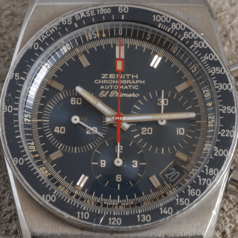 Zenith,Icons 38mm,38mm,Stainless Steel,Blue,Automatic,Chronograph,Day,01,01.0140.415