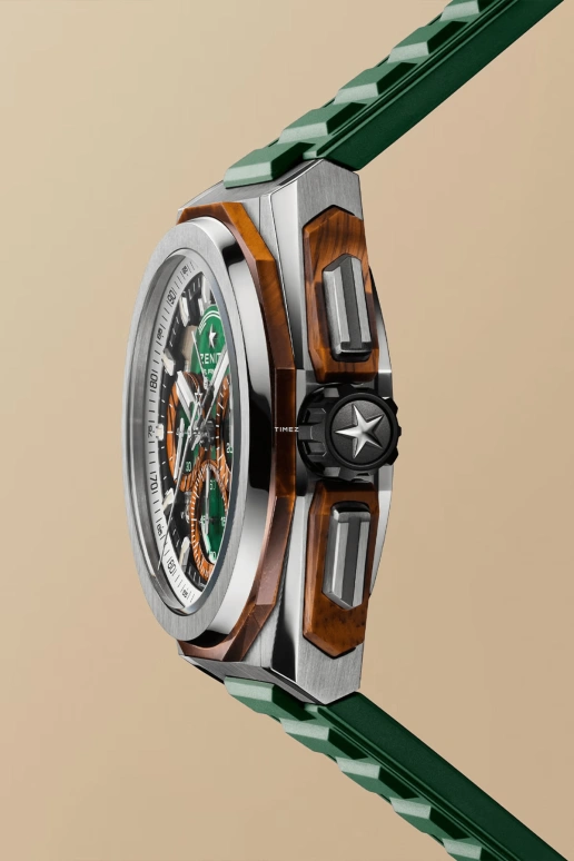 Zenith,Defy Extreme 45mm,45mm,Titanium,Tiger's eye,Green,Orange,Automatic,Chronograph,Power Reserve Indicator,95,95.9202.9004/26.I001