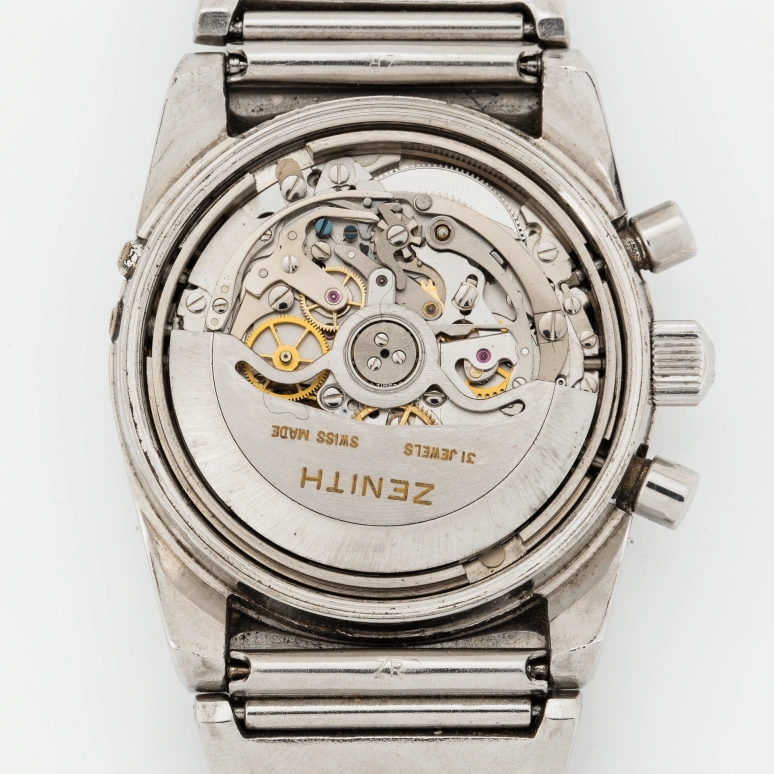 Zenith,Icons 38mm,38mm,Stainless Steel,Blue,Silver White,Automatic,Chronograph,Moonphase,Month,Date,Tonneau,Silver,A7817