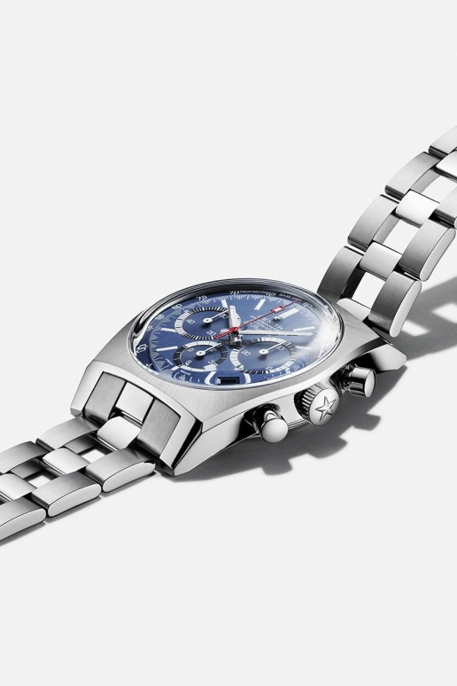 Zenith,Revival 37mm,37mm,Titanium,Blue,Automatic,Chronograph,Day,95,95.A3818.400/51.M3818