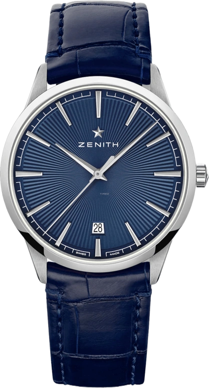 Zenith,Elite 40.50mm,40.50mm,Stainless Steel,Blue,Automatic,Day,55hours,03,03.3100.670/02.C922
