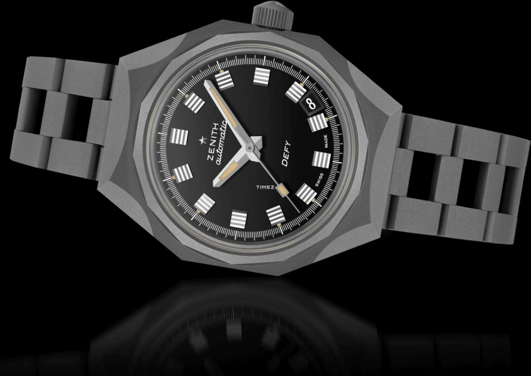 Zenith,Defy 37mm,37mm,Titanium,Black,Automatic,Day,50hours,97,97.A3642.670/21.M3642