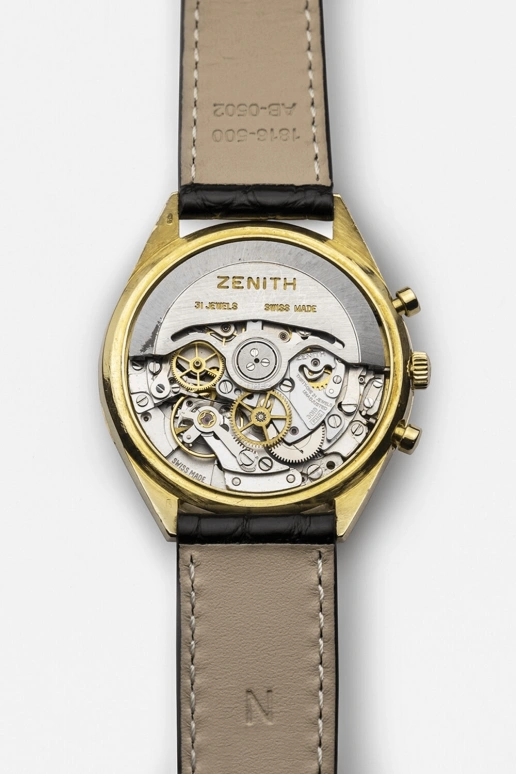 Zenith,El Primero 37mm,37mm,Yellow Gold,Gold,Black,Automatic,Chronograph,Day,G582