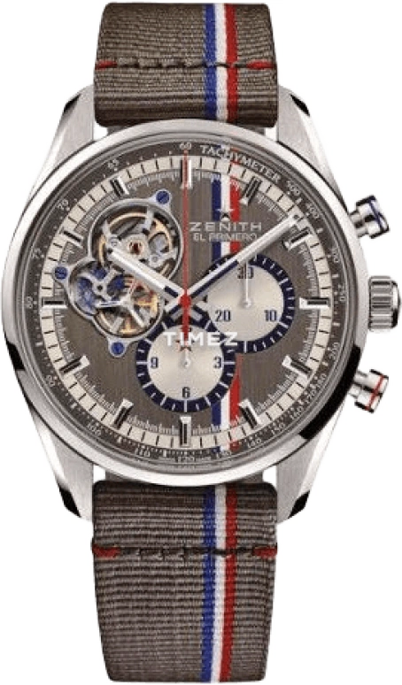 Zenith,El Primero 42mm,42mm,Stainless Steel,Grey,Automatic,Chronograph,50hours,03,03.2046.4061/91.C769