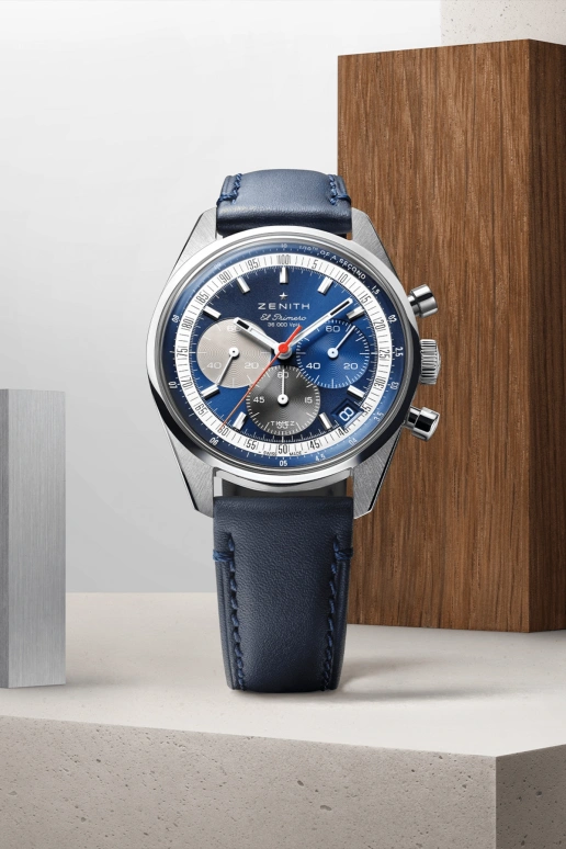 Zenith,Chronomaster Original 38mm,38mm,Stainless Steel,Blue,Automatic,Chronograph,Day,03,03.3200.3600/52.C910