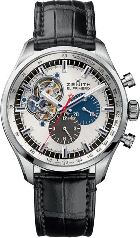 Zenith,El Primero 45mm,45mm,Stainless Steel,Silver,Automatic,Chronograph,50hours,03,03.2520.4061/69.C714