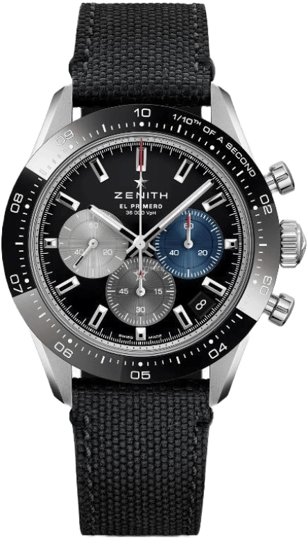 Zenith,Chronomaster Sport 41mm,41mm,Ceramic,Stainless Steel,Black,Automatic,Chronograph,Day,03,03.3100.3600/21.C822