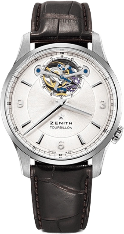 Zenith,Elite 40mm,40mm,Stainless Steel,Silver,Automatic,Tourbillon Escapement,50hours,03,03.2190.4041/01.C498