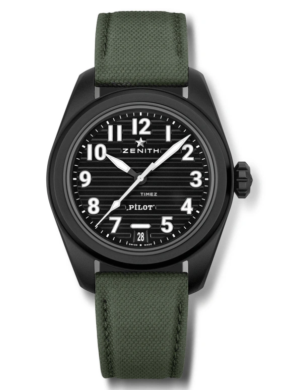 Zenith,Pilot 40mm,40mm,Ceramic,Black,Automatic,Day,49,49.4000.3620/21.I001