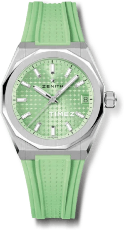 Zenith,Defy 36mm,36mm,Stainless Steel,Green,Automatic,Day,Sapphire,Crystal Glass,03,03.9400.670/61.I001