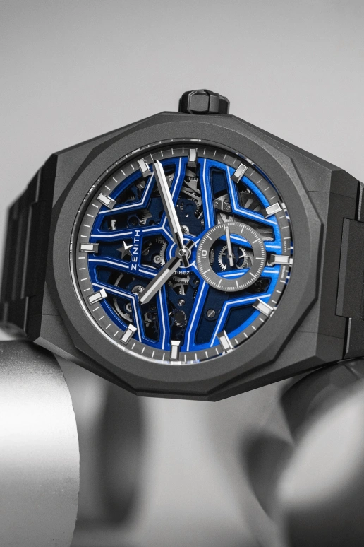 Zenith,Defy 41mm,41mm,Titanium,Blue,Skeleton,Automatic,60hours,In-house Caliber,97,97.9300.3620/79.I001