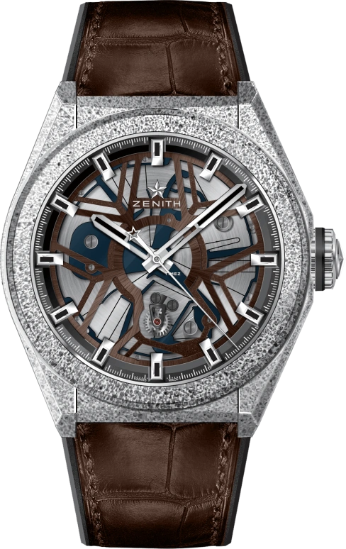 Zenith,Defy 44mm,44mm,Titanium,Skeleton,Automatic,In-house Caliber,Sapphire,Crystal Glass,LAB B 7 BROWN