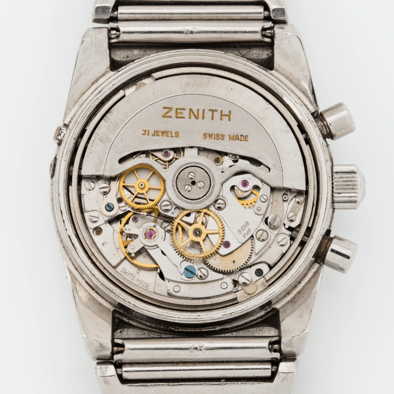 Zenith,Icons 38mm,38mm,Stainless Steel,Blue,Silver White,Automatic,Chronograph,Moonphase,Month,Date,Tonneau,Silver,A7817