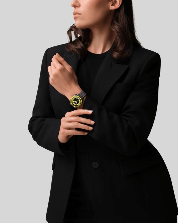Zenith,Revival 43mm,43mm,Titanium,Black,Yellow,Automatic,Day,50hours,97,97.A3648.670/21.M3648