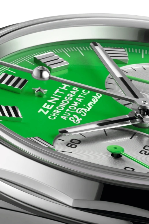 Zenith,Defy 37mm,37mm,Stainless Steel,Green,Automatic,Chronograph,Day,03,03.A780.400-2/91.M3642
