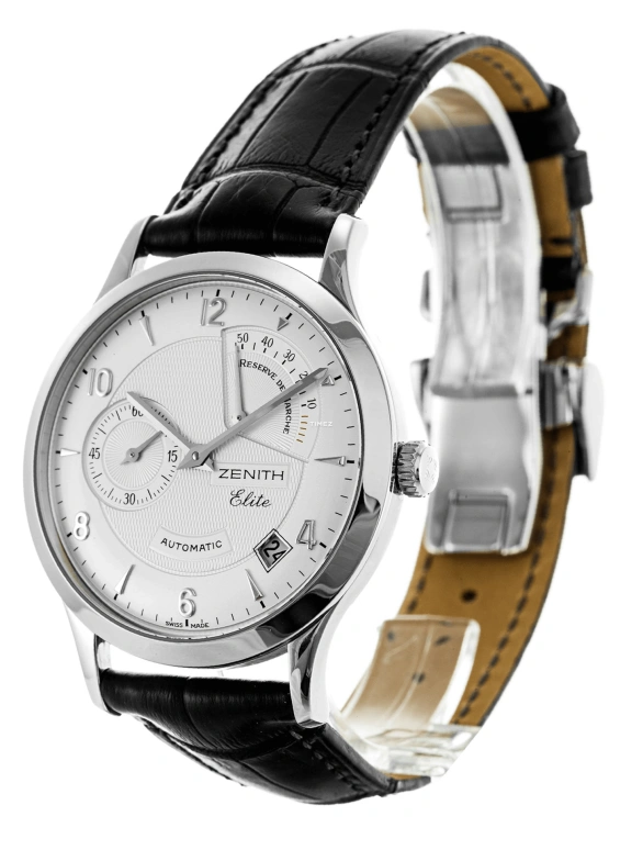 Zenith,El Primero 37mm,37mm,Stainless Steel,Grey,Automatic,Day,Power Reserve Indicator,03,03.1125.685/76.C490