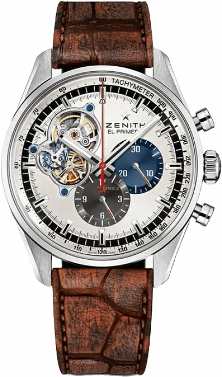 Zenith,El Primero 42mm,42mm,Stainless Steel,Silver,Automatic,Chronograph,50hours,03,03.2040.4061/69.C777
