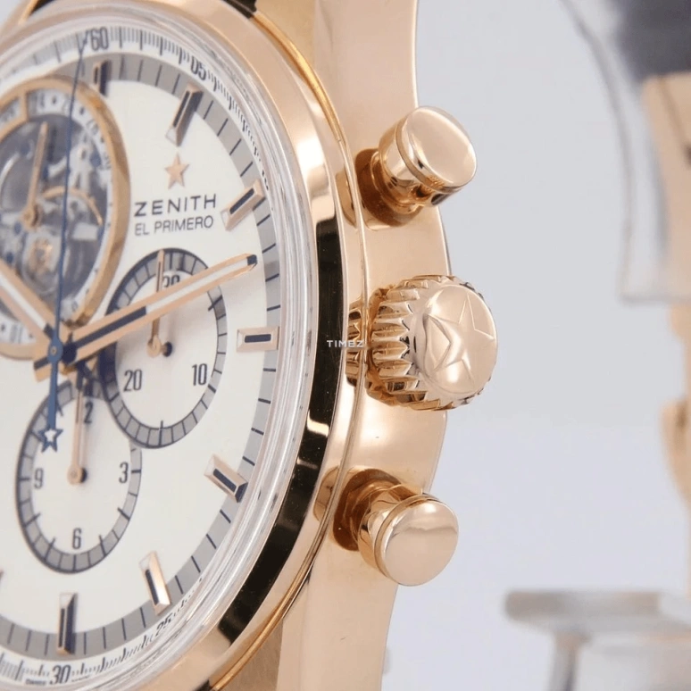 Zenith,El Primero 44mm,44mm,Rose Gold,Silver,Automatic,Chronograph,Day,Tourbillon,18,18.2050.4035/01.C631