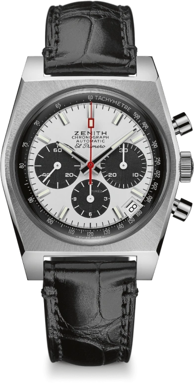 Zenith,Revival 37mm,37mm,Stainless Steel,White,Automatic,Chronograph,Date,Column Wheel,03,03.A384.400/21.C815