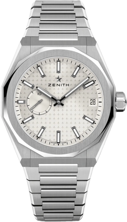 Zenith,Defy 41mm,41mm,Stainless Steel,Silver,Automatic,Chronograph,Date,Foudroyante Seconds,03,03.9300.3620/01.I001