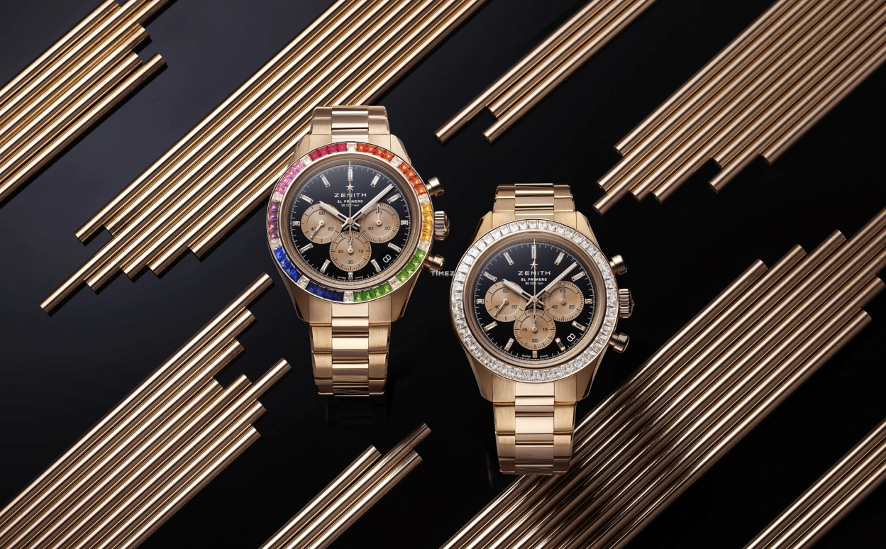 Zenith,Chronomaster Sport 41mm,41mm,Rose Gold,Black,Automatic,Chronograph,Day,22,22.3103.3600/21.M3100