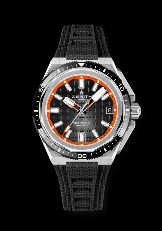 Zenith,Defy Extreme 42.50mm,42.50mm,Ceramic,Titanium,Black,Orange,Automatic,Day,Sapphire,95,95.9600.3620/21.I300