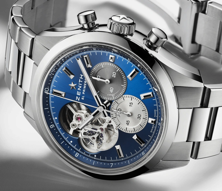 Zenith,Master of Chronographs 39.50mm,39.50mm,Stainless Steel,Blue,Automatic,Chronograph,Sapphire,Crystal Glass,03,03.3300.3604/51.M3300