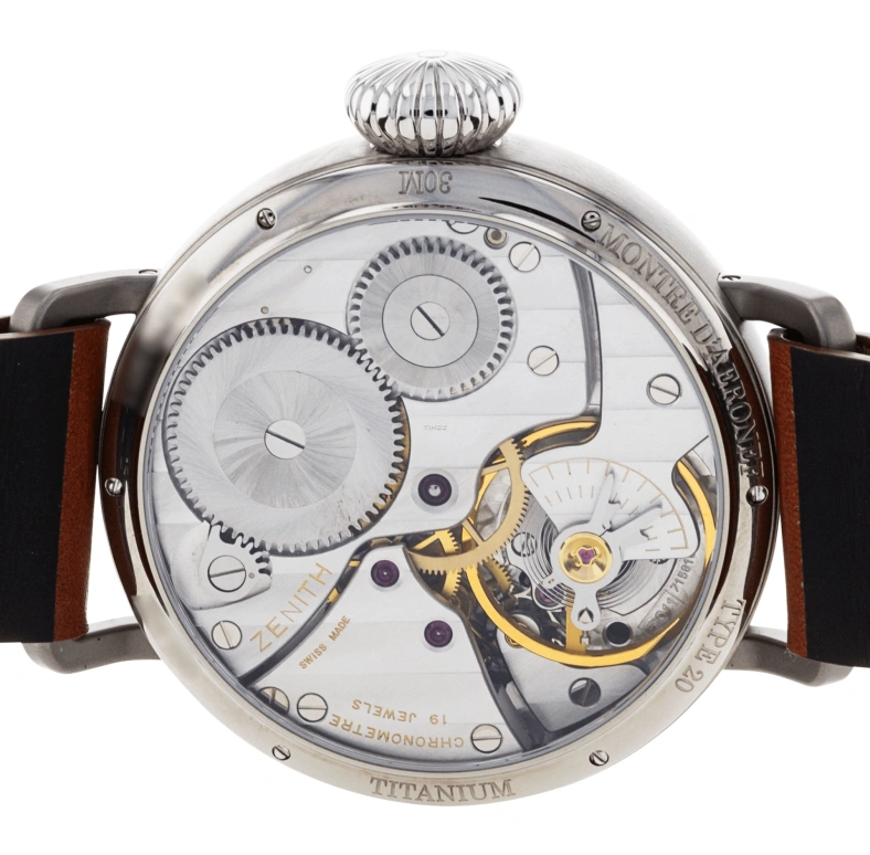 Zenith,Pilot 57.50mm,57.50mm,Titanium Gold,Black,Handwound,Power Reserve Indicator,46hours,95,95.2420.5011/21.C723