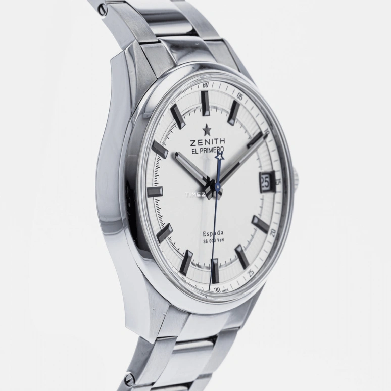 Zenith,El Primero 40mm,40mm,Stainless Steel,Silver White,Automatic,Day,In-house Caliber,03,03.2170.4650/01.M2170
