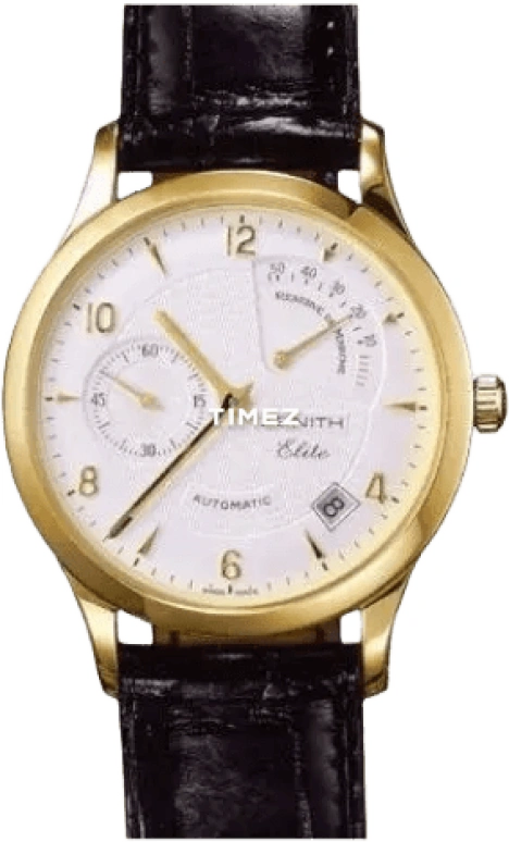 Zenith,Elite 37mm,37mm,Yellow Gold,Silver White,White,Automatic,Day,Power Reserve Indicator,35,35.1125.685/01.C490