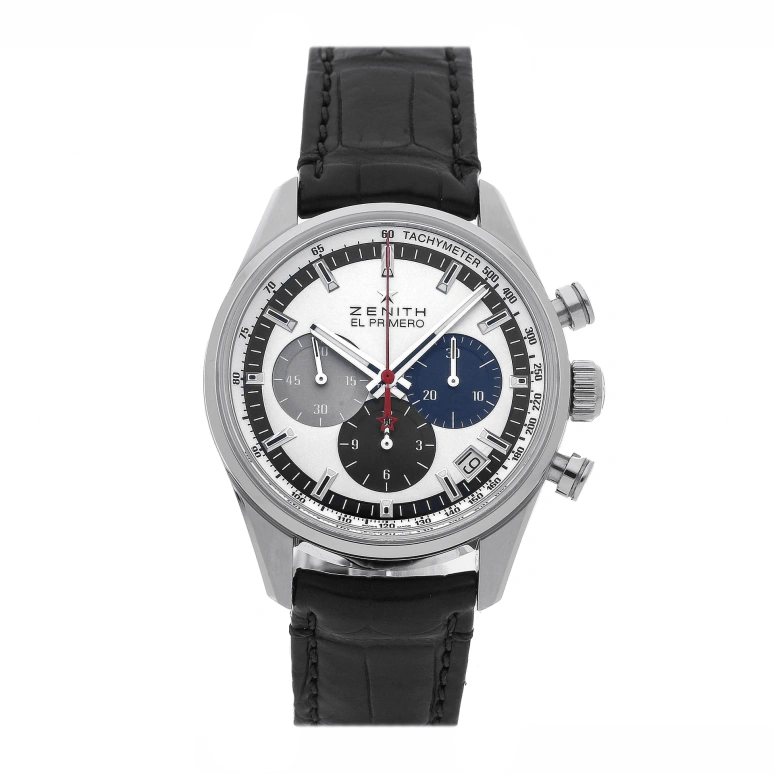 Zenith,El Primero 38mm,38mm,Stainless Steel,Silver,Automatic,Chronograph,Day,03,03.2150.400/69.C713