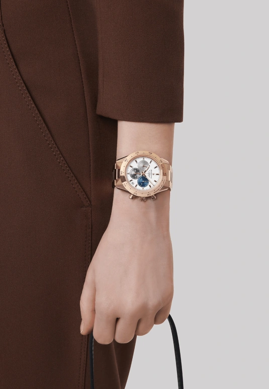 Zenith,Chronomaster Sport 41mm,41mm,Rose Gold,White,Automatic,Chronograph,Day,18,18.3101.3600/69.M3100