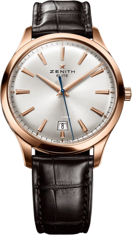 Zenith,Elite 40mm,40mm,Rose Gold,Silver White,Automatic,Day,55hours,18,18.2020.670/01.C498