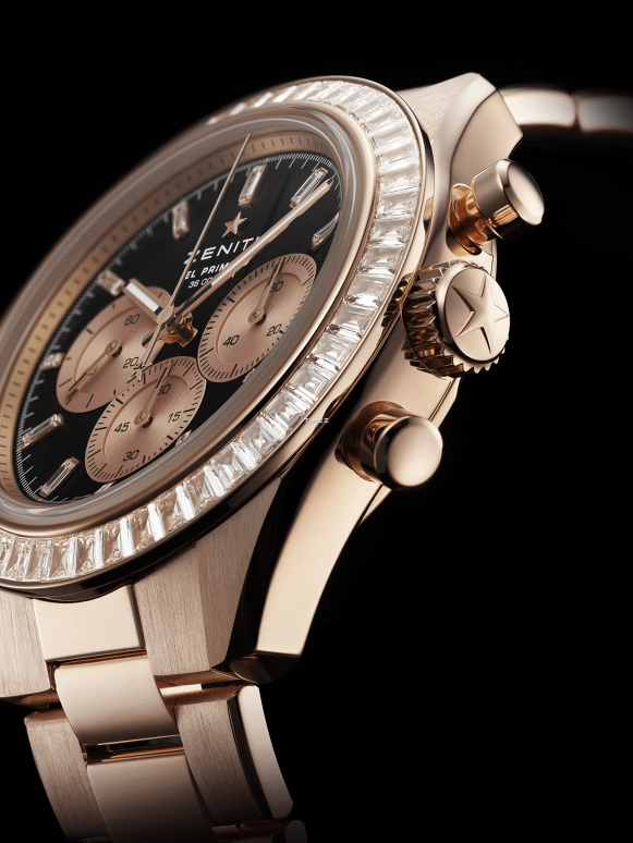 Zenith,Chronomaster Sport 41mm,41mm,Rose Gold,Black,Automatic,Chronograph,Day,22,22.3102.360021.M3100
