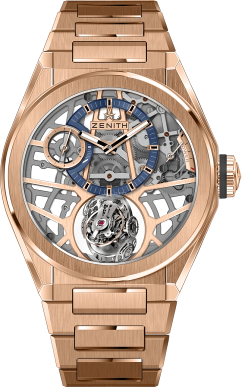 Zenith,Defy 44mm,44mm,Rose Gold,Skeleton,Handwound,Power Reserve Indicator,50hours,18,18.9000.8812/79.M9000
