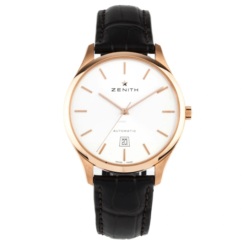Zenith,Elite 40mm,40mm,Rose Gold,White,Automatic,Day,In-house Caliber,18,18.2020.3001/01.C498