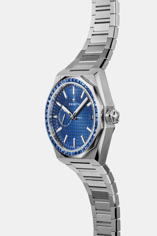Zenith,Defy Skyline 41mm,41mm,Stainless Steel,Blue,Automatic,Day,Sapphire,Crystal Glass,16,16.9300.3620/51.I001