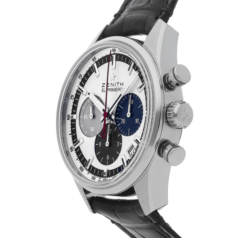 Zenith,El Primero 38mm,38mm,Stainless Steel,Silver,Automatic,Chronograph,Day,03,03.2150.400/69.C713