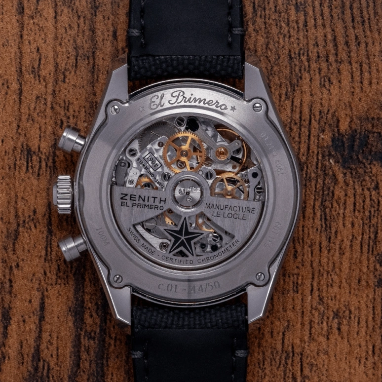 Zenith,El Primero 38mm,38mm,Stainless Steel,White,Automatic,Chronograph,50hours,03,03.2152.4061/80.R825