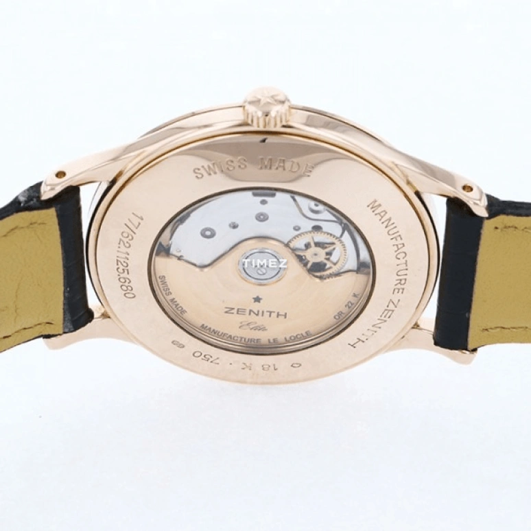 Zenith,Elite 37mm,37mm,Rose Gold,Silver,Automatic,Day,Sapphire,Crystal Glass,17,17.1125.680/01.C490