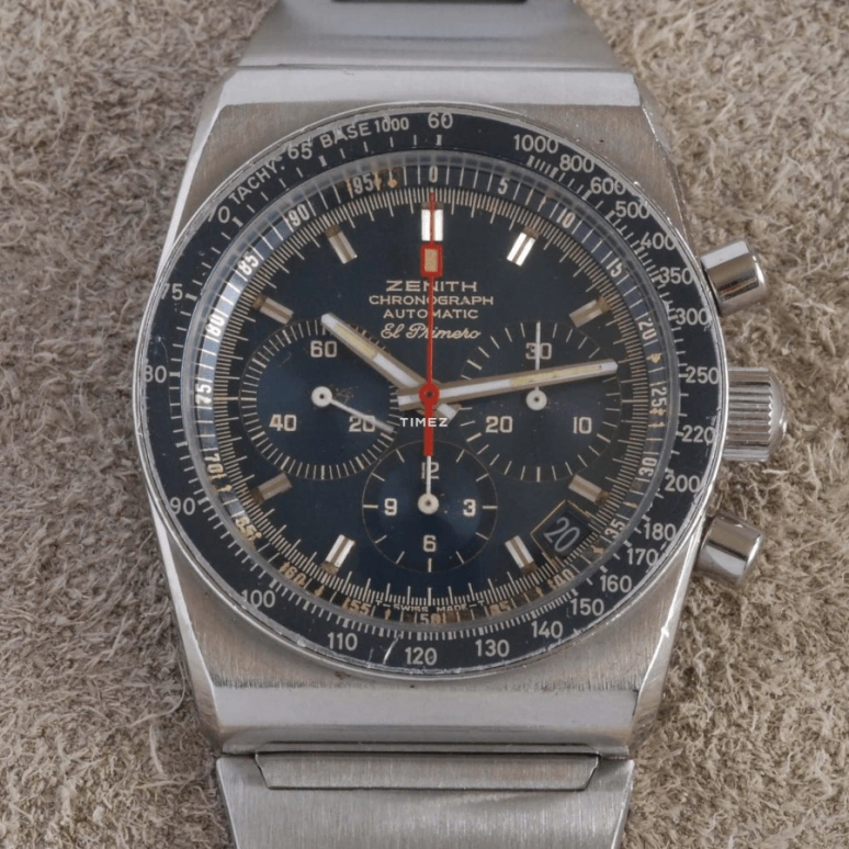 Zenith,Icons 38mm,38mm,Stainless Steel,Blue,Automatic,Chronograph,Day,01,01.0140.415